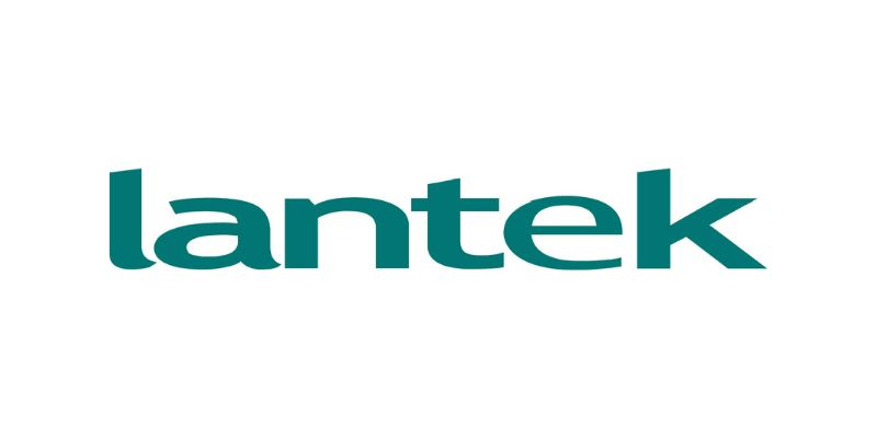 Logo in grüner Schrift von Lantek, einem Kunden der PR-Agentur rfw. kommunikation in Darmstadt.