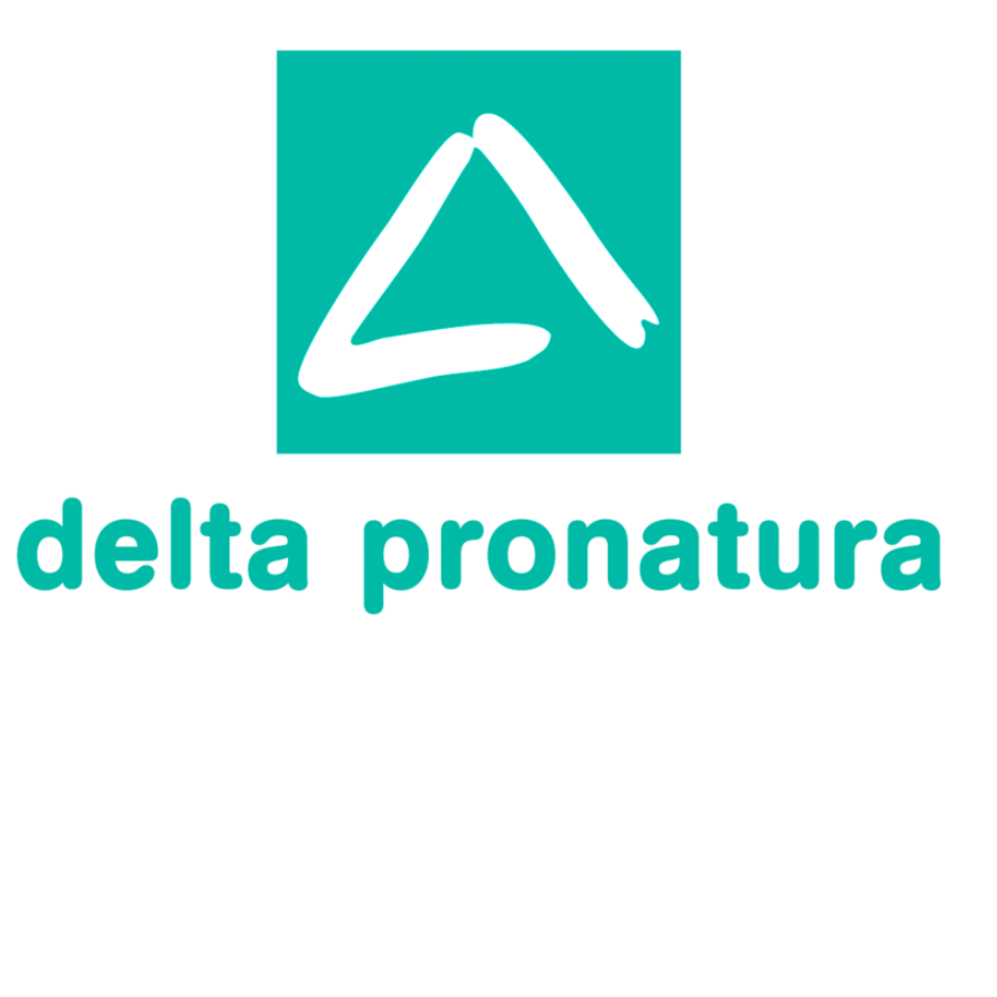 Grünes Logo von Delta Pronatura, einem Kunden von rfw. kommunikation in Darmstadt.
