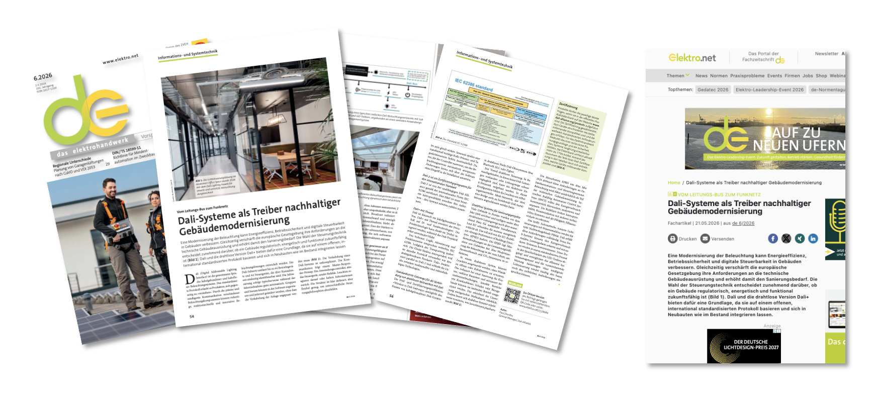 260903_rfw-Web_DALI-Referenz_3_Exklusiv-Artikel_elektro_net_online_und_de_print_Screenshot